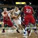 Michigan freshman Mitch McGary protects ball and drives to the rim in the game against Saginaw Valley State on Monday. McGary led the team with ten rebounds. Daniel Brenner I AnnArbor.com